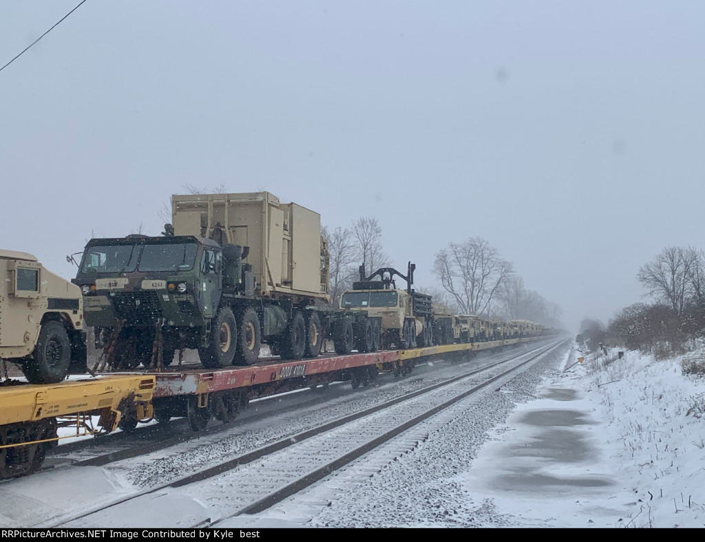 army cars on W809